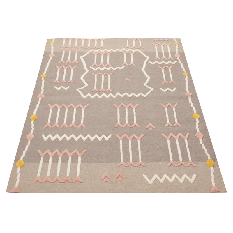 Wool Abstract Indoor Rug
