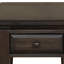 Table de chevet traditionnelle en acajou avec rangement
