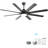 66 Inch Low Profile Ceiling Fan With Dimmable Lights And Smart Remote Control 6 Speed Reversible Noiseless Dc Motor For Indoor-16533202-16533203
