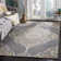 Brennan Hand Tufted Wool/Cotton Geometric Rug in Slate/Beige