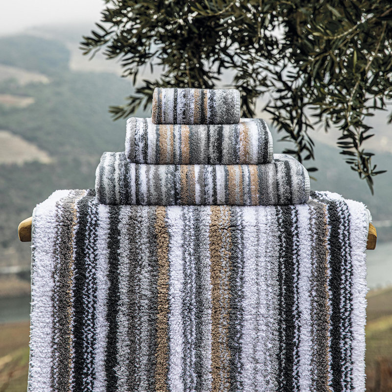 Venice Hand Towel, Gray, 12" W x 20" L