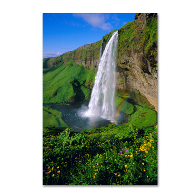 Ann «Waterfalls», reproduction d'impression sur toile tendue