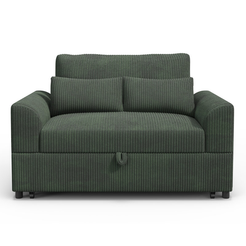 Canapé-lit Hoelscher, Green Corduroy