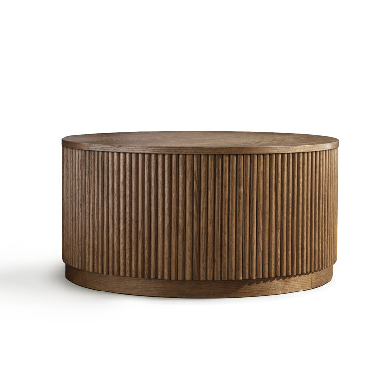 Chaunce Solid Coffee Table, Brown
