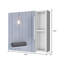 Pharmacie Viking, trois tablettes internes, une porte, deux tablettes externes-979231701