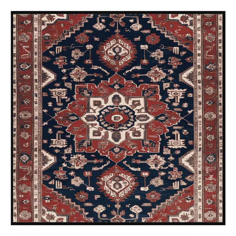 Machine Washable Turkish Brown Area Rug, Square 8'