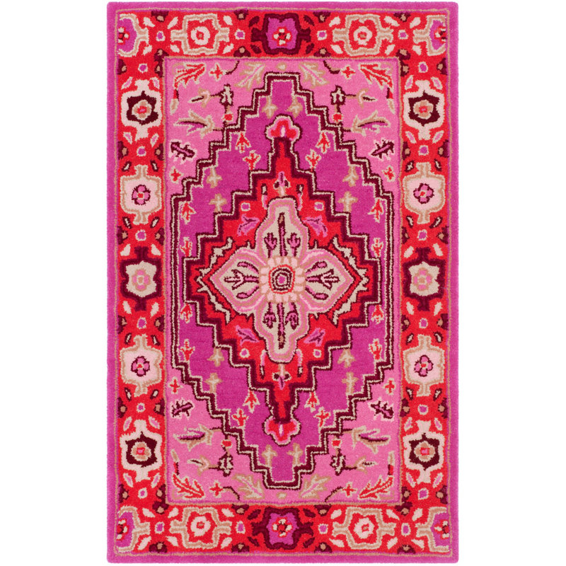 Tapis oriental en laine touffeté à la main Blokzijl, Tapis de couloir 2 pi 3 po x 5 pi