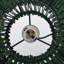 Luminaire suspendu 1 lumière rotin fleur verte-146633683