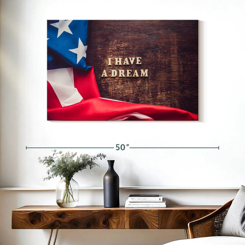 Drapeau américain Lelend I Have A Dream, H 26 po x l 39 po