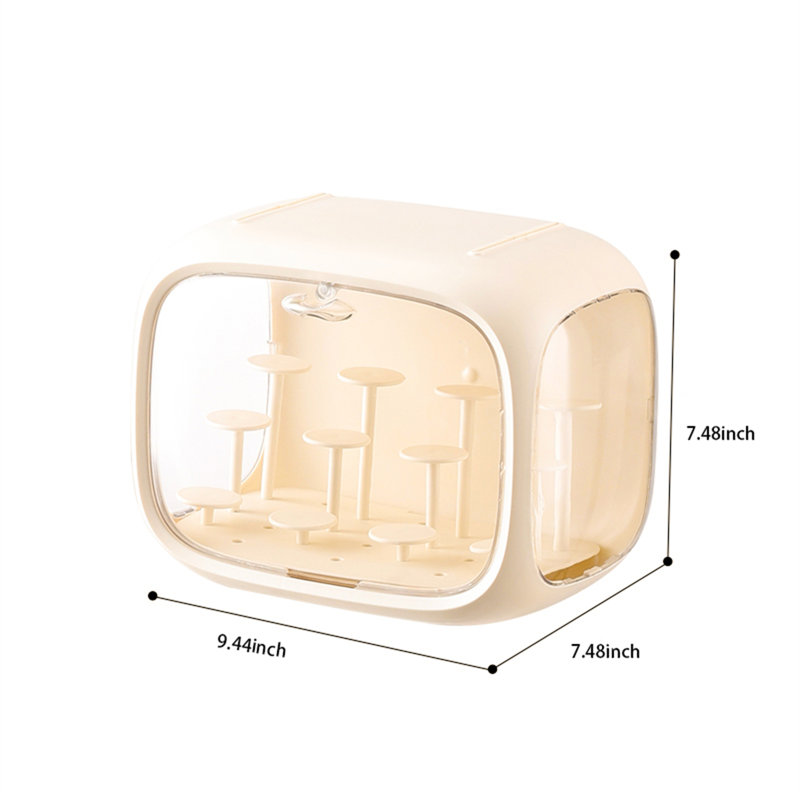 Boîte décorative en plastique Rooshi, Blanc
