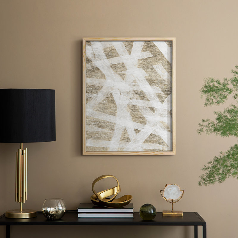 Splinters, reproduction encadrée - bois massif, H 11 po x l 9 po