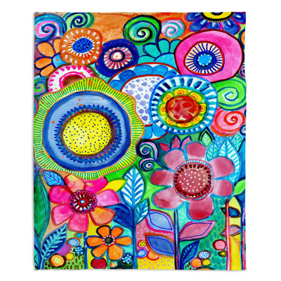 Machine Printed Throw Blanket