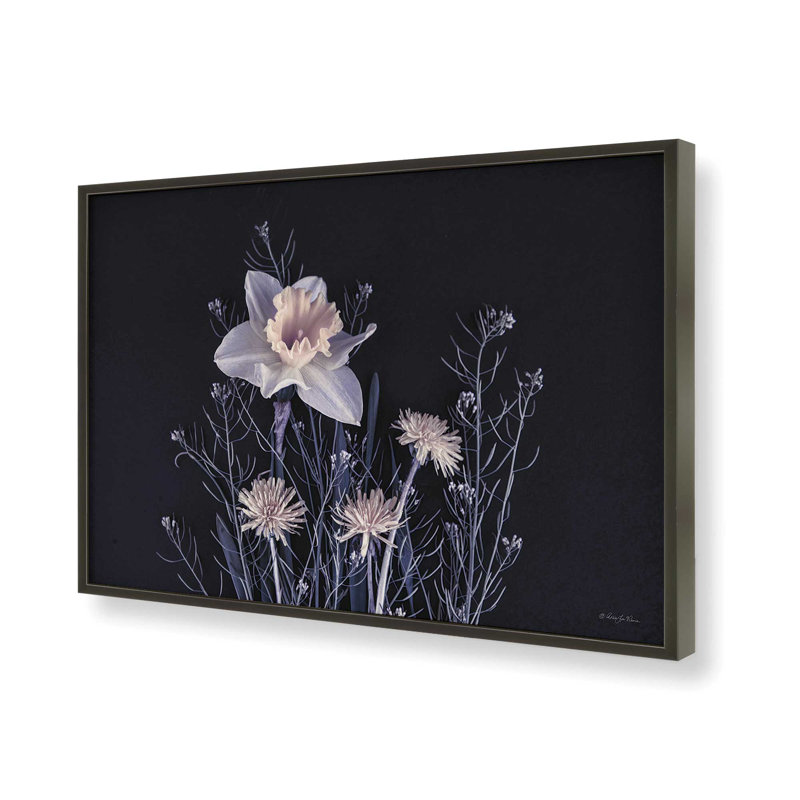 «Spring Gathering III» par Robin-Lee Vieira, reproduction d'art, 36 W x 24 H, Black, Framed Print