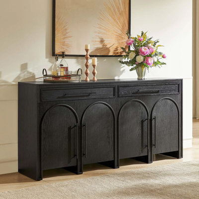 Retro archway minimalist entrance cabinet
