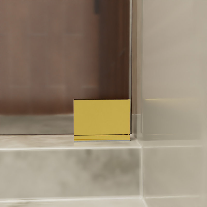 5D0476B04A1F40FF8178099F762C7C5D Charnière de porte de douche à fixation sur verre Prestige Series, Satiné