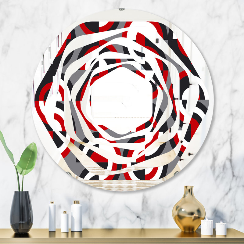 Miroir mural Whirl, H 23,6 po x l 23,6 po
