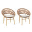 Ensemble de 2 chaises d'extérieur en osier-452419364