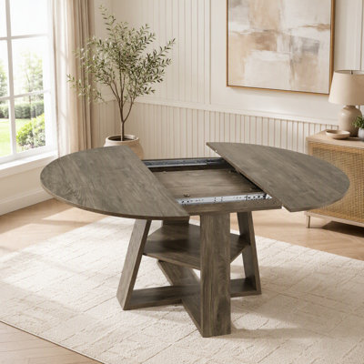 Table de salle à manger extensible 43,3 po à 59 po pour 4 à 8 personnes
