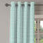 Rideau à œillets décoratif à 2 panneaux Latitude Run®, 50 po x 63 po, blanc sarcelle-106352625