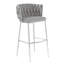 Austin Allen James - Fauteuil Abraam en tissu - Revêtement noir avec structure en or poli-219110464-219110470