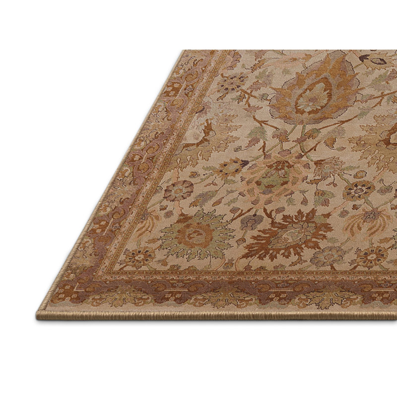 Tapis oriental brun / beige Caviness, Rectangle 3 pi x 5 pi