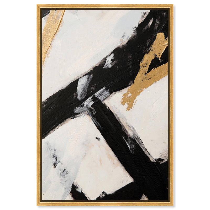 Dichotomy II Canvas by Art Remedy, Floater Frame, 16" H x 11" W, Black