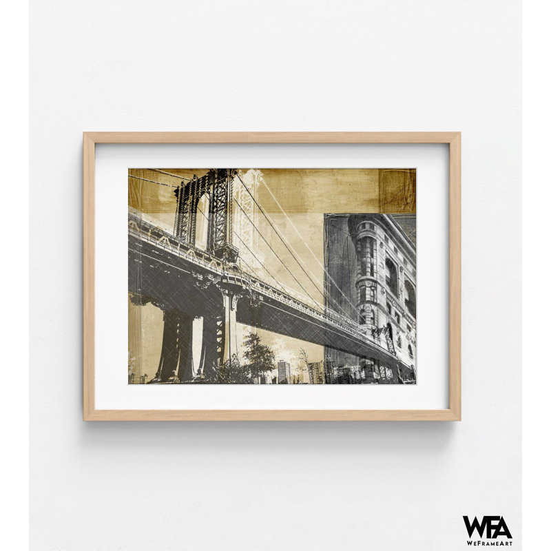 «Metropolitan Collage II» par Ethan Harper, affiche du bâtiment Flatiron, œuvre d'art de New York, affiche de style industriel moderne