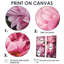Pivoine rose verte captivante II - impressions sur toile traditionnelles roses-14069282-14069283-14069293
