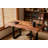 80 Inch Modern Industrial Rectangular Solid Wood Top Dining Table With Black Iron Frame