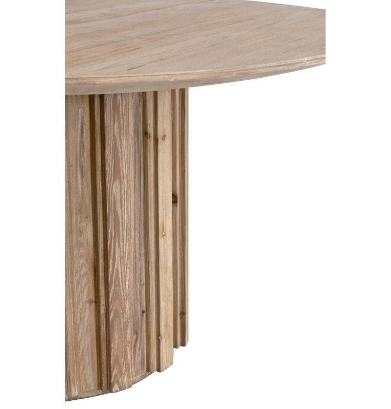 Roma 54" Smoke Gray Reclaimed Pine Round Dining Table