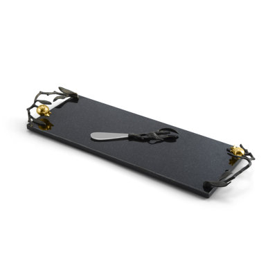Pomegranate 17.25" L Cheese Board with Knife