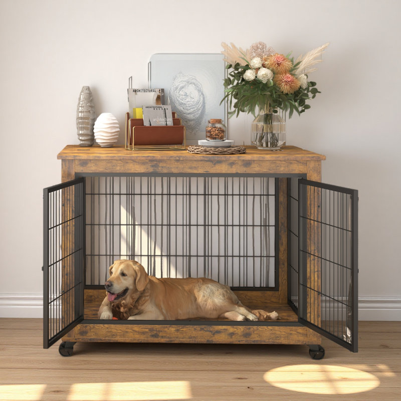 Cage pour chien Furniture, Brun rustique