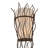 Rustic Lodge Steel Flush Mounted Sconce