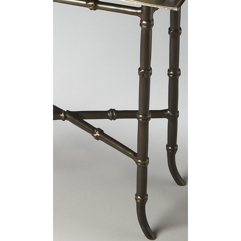  Meiler Table d'appoint à plateau rectangulaire tout en métal, bronze