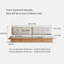 Oversized Solid Wood Sofa With Removable Cushions, Storage Function, And Easy Assembly, Suitable For Living Room, Home Office, And Apartment