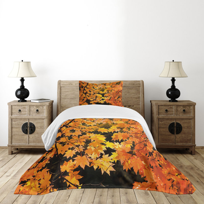 Twin Brown Polyester Kids Unisex Bedspread Set