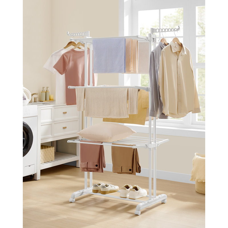 Metal Gullwing Drying Rack, White
