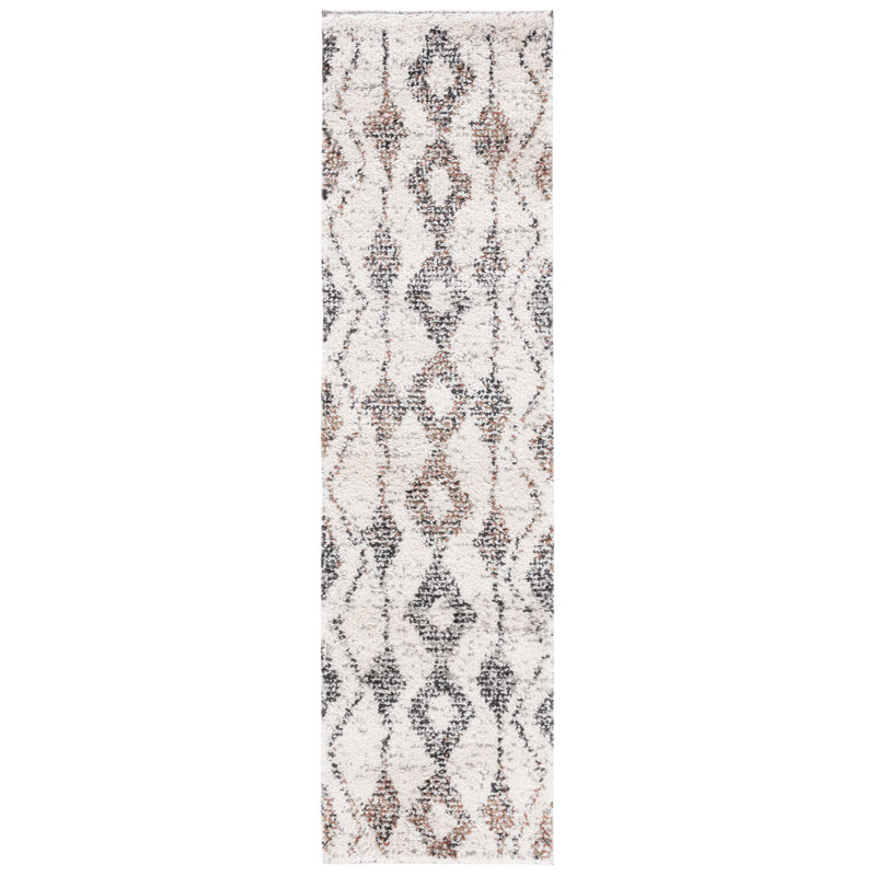 Jericho Shag Performance Geometric Rug, Runner 2'2" x 8'