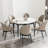 33.5'' To 51.2'' Extendable Sintered Stone Material Round White Dining Table