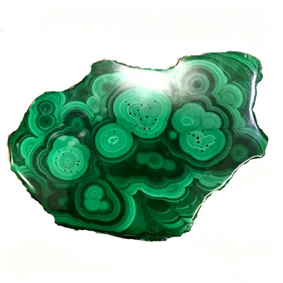 Ensemble de 1 tranche de malachite polie naturelle - Cadeau parfait pour les garçons / filles, anniversaire / jour de la Saint-Valentin / équipement de fête / décoration de la maison