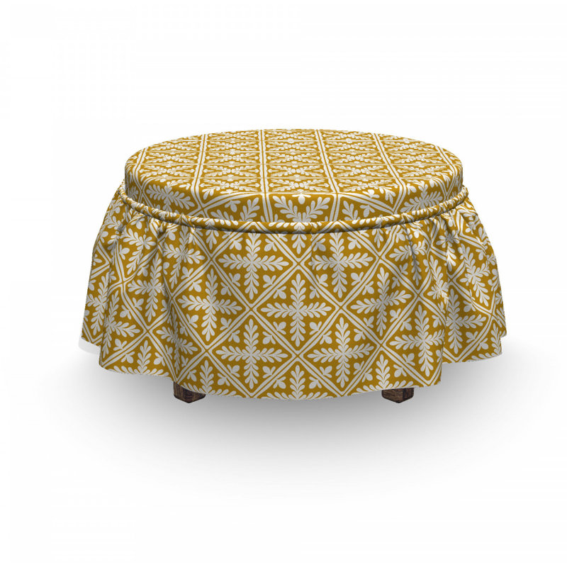 Box Cushion Ottoman Slipcover