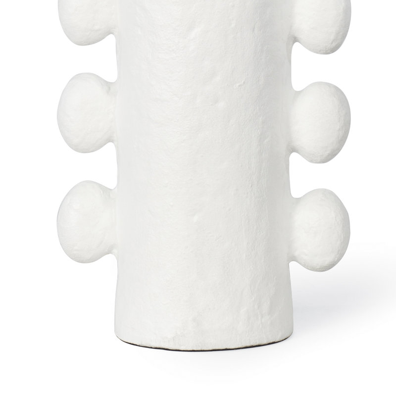 Sanya Metal Table Lamp, White, 30" H x 17" W x 17" D