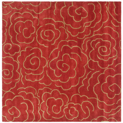 Soho Hand Tufted Wool And Viscose Floral Rug