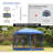 Steel Pop-Up Party Tent Canopy with Mesh Side Walls-50118380-90566558