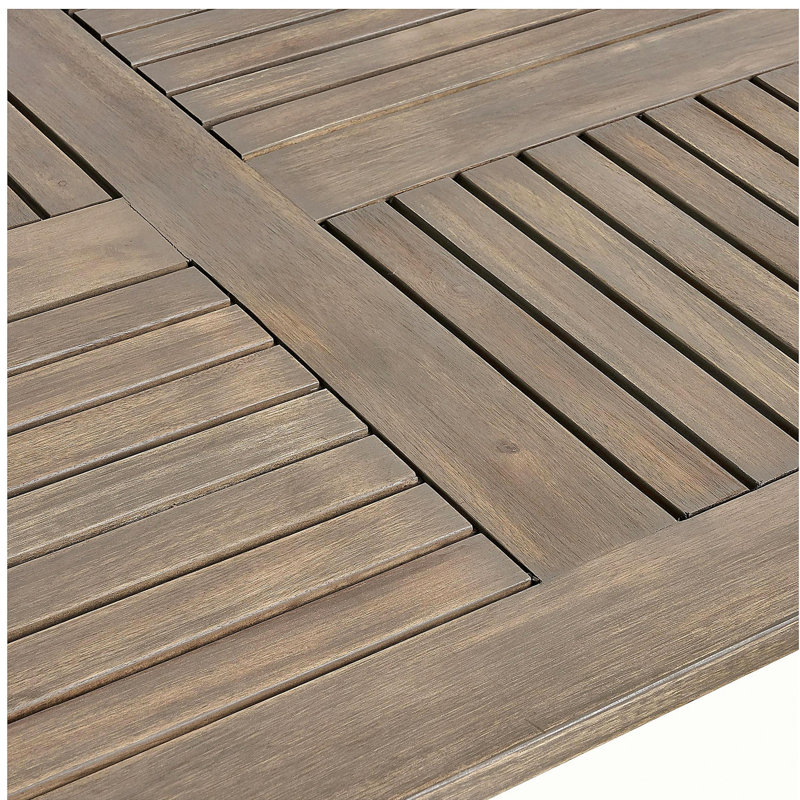 Acacia Wood 70" Dining Table, Gray