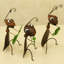 Ensemble de 3 figurines Tatiana
