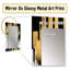 Golden Fluidité de la féminité II - miroir décoratif pour femme, miroir mural moderne, impression sur métal-355047588