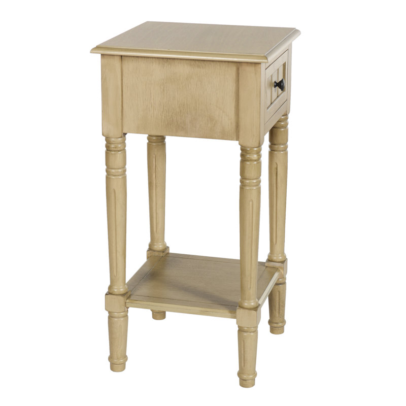 Elboa Collection Accent Table with One Drawer -, Sahara