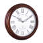 Acctim Lacock Wall Clock Westminster Chime Radio Controlled Energy Efficient Movement Crafted Wood Walnut 39cm
