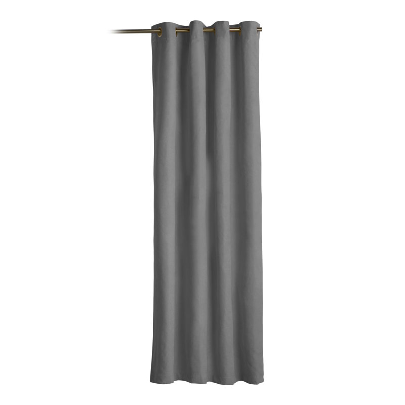 Bonville Eyelet Blackout Thermal Door Curtain, Grey